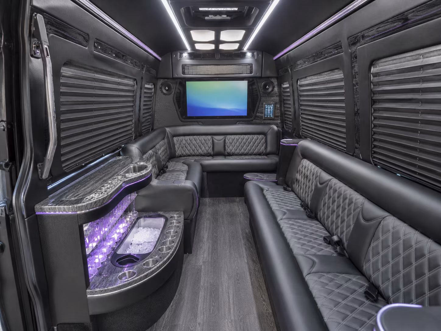 arlington party bus interior